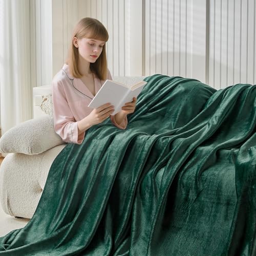 Image of WARMDERN Emerald Green Velvet Duvet Cover Set Full Size, Luxury Milk Velvet Bedding Duvet Cover with Zipper Closure, 3pcs Ultra Soft Duvet Covers for All Seasons, 80 inch x 90 inch, Emerald Green