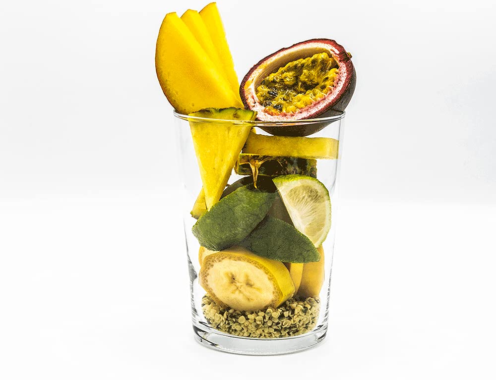 Pack de 9 unidades de comida preparada y congelada Frutify. Selección de smoothies, powerballs, puding de chía y bowls veganos elaborados con frutas y verduras 100% naturales