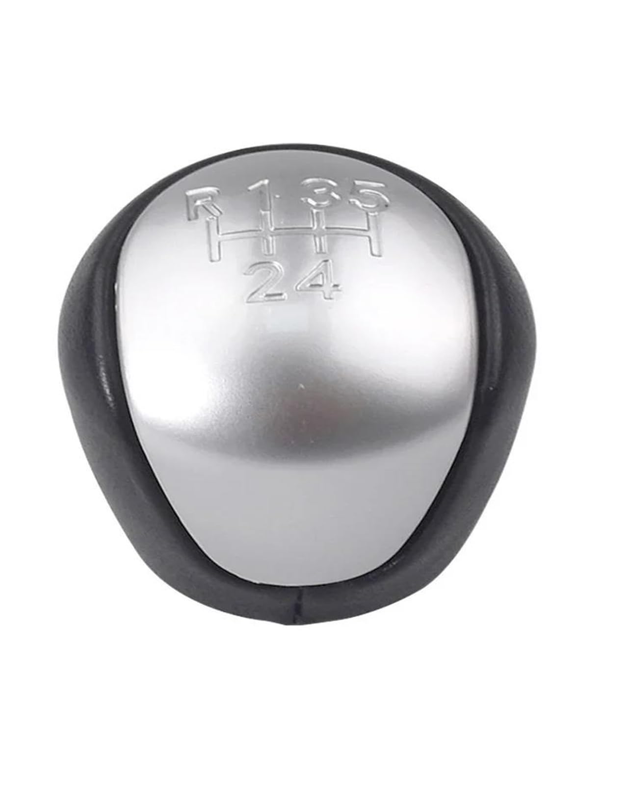 MOCALUX Gear Stick Shift Lever Knob for Kia for Cerato for Koup 2009-2013 Car 5/6 Speed Gear Shift Stick Knob Modification Parts(Silver,for 5 Speed)