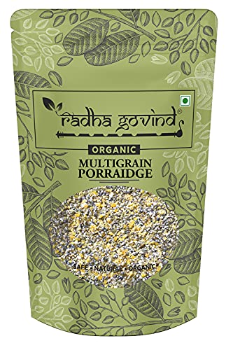 Image of Radha Govind Organic Multigrain Dalia | Mix Grain Oatmeal 500 Gram, Certified Organic