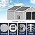 CDCASA 8x6 FT Resin Storage Shed, Large Waterproof Outdoor Sheds with Floor & Lockable Door & Window & Vents, Plastic Tool Shed for Backyard, Patio, Poolside, Lawn, Dove Grey