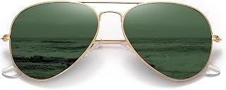 ARICKS Classic Aviator Sunglasses for Men Women Driving Sun glasses Glass Lens 100% UV Blocking Price In India