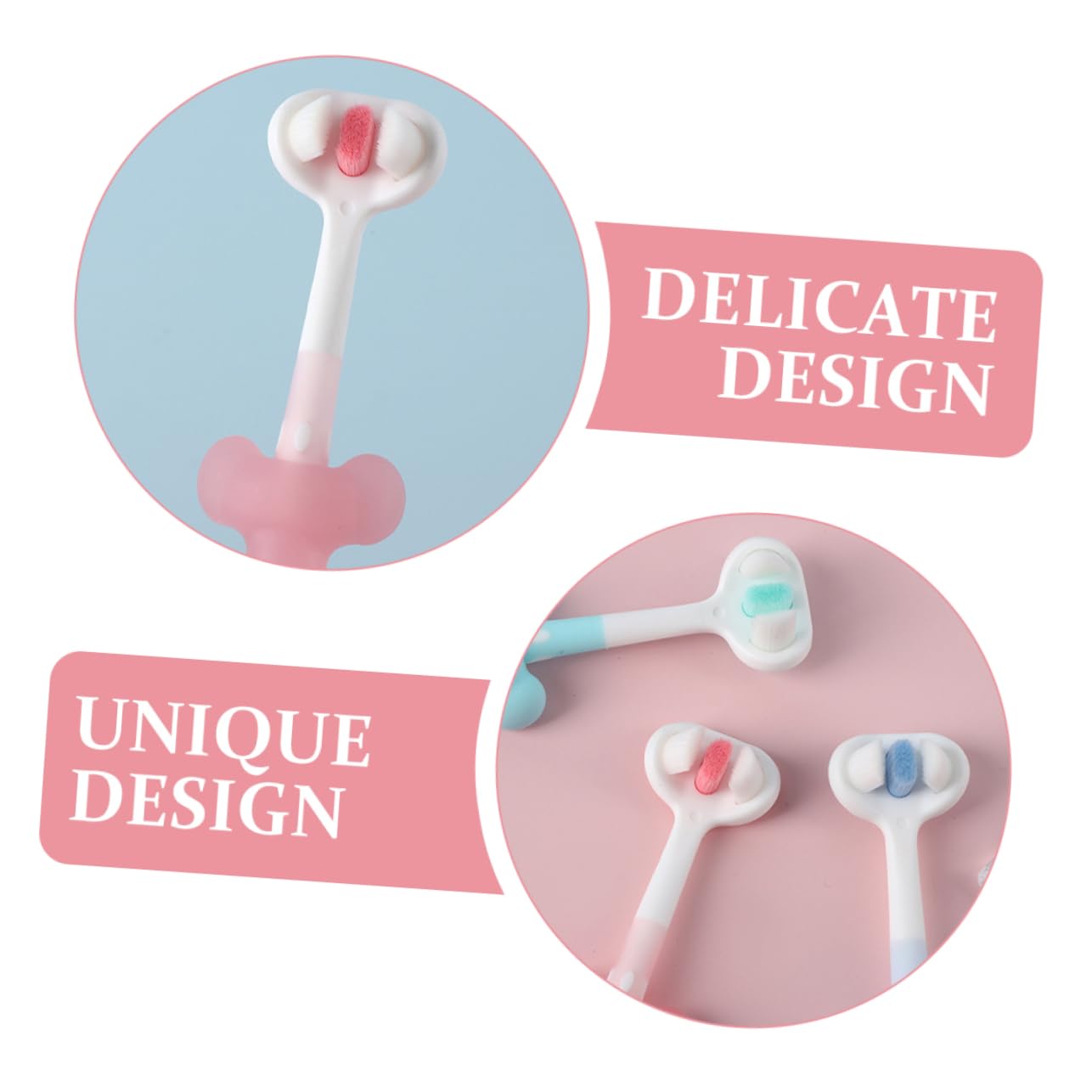 Beavorty Cute Decorative Toothbrush for Boys and Girls 3pcs Toddler Toothbrush Soft Bristles