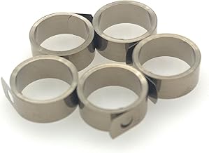 SUS301 Constant Force Spring,Load 0.22 lbs,ID0.53,OD 0.59",Total Length 22",EXTANDED Length 17.99",Material Wideness 0.25",Material Thickness 0.0039",Pack of 5