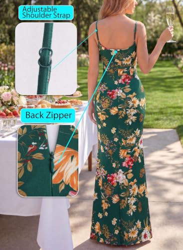 Image of VFSHOW Womens Sexy Spaghetti Strap Formal Prom Evening Gala Long Maxi Dress