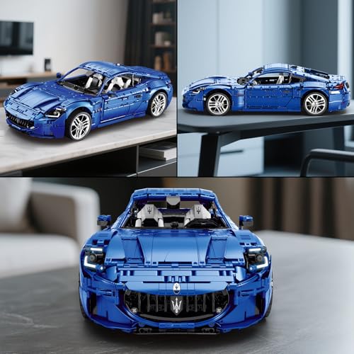 Image of Reobrix Sports Car Building Blocks Set for Adults, 1:8 Vehicle Racing Car Toy Model Building Kit for Adult, 11010, Creative Gifts for Adults 14+ (5480PCS)