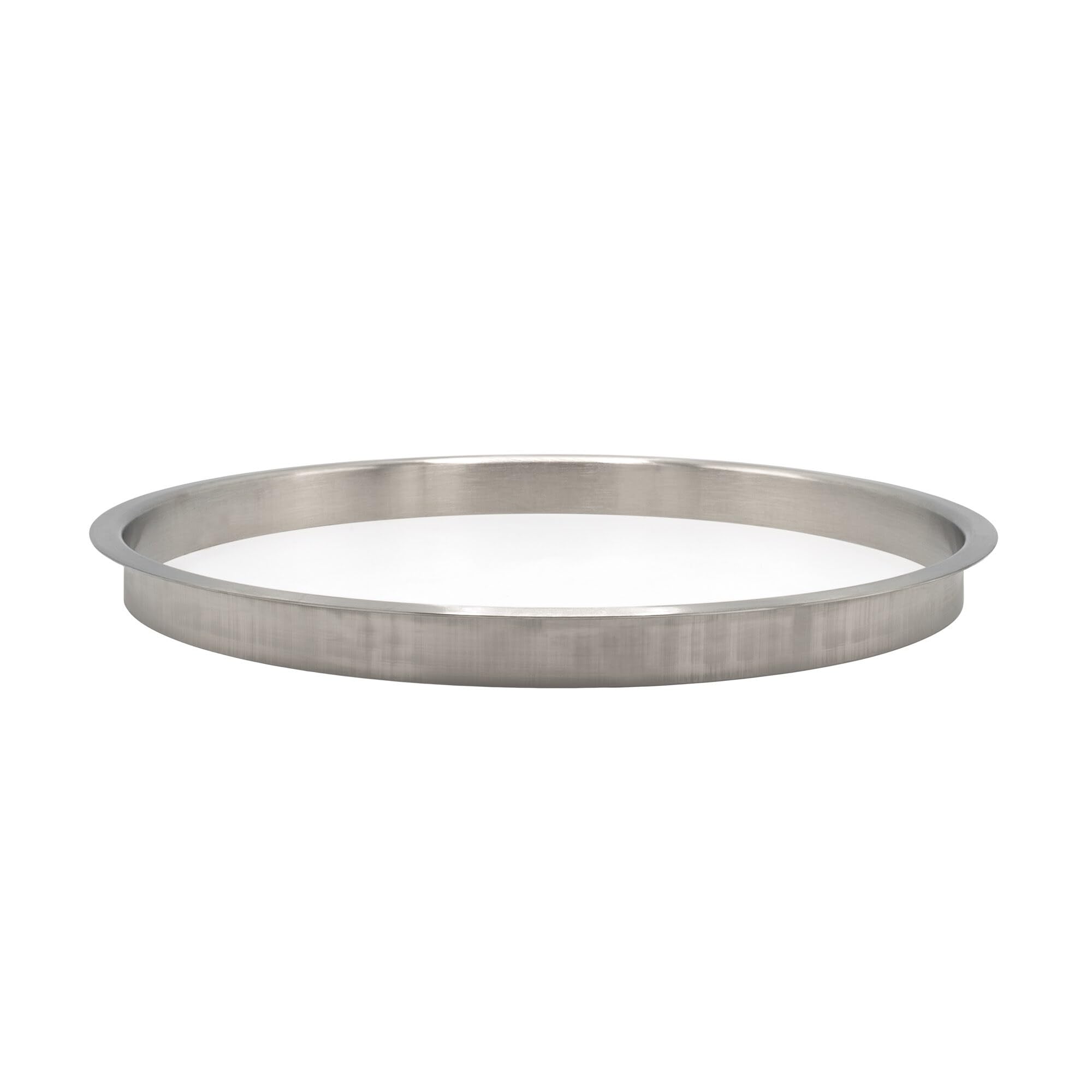 Outwater 12" (Nominal) Diameter x 1" Height 304 Stainless Steel Trash Grommets for Countertop Inserted Trash Chutes