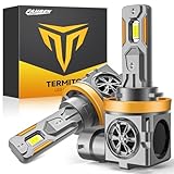 Termitor Latest H11/H9 Bulbs, 46,000LM 900% Ultra-Brightness, Real 1:1 Halogen Mini Size, 10-Year Extended Lifespan, 6500K White Illumination for Automotive H11 Fog Lights, Plug and Play, Pack of 2