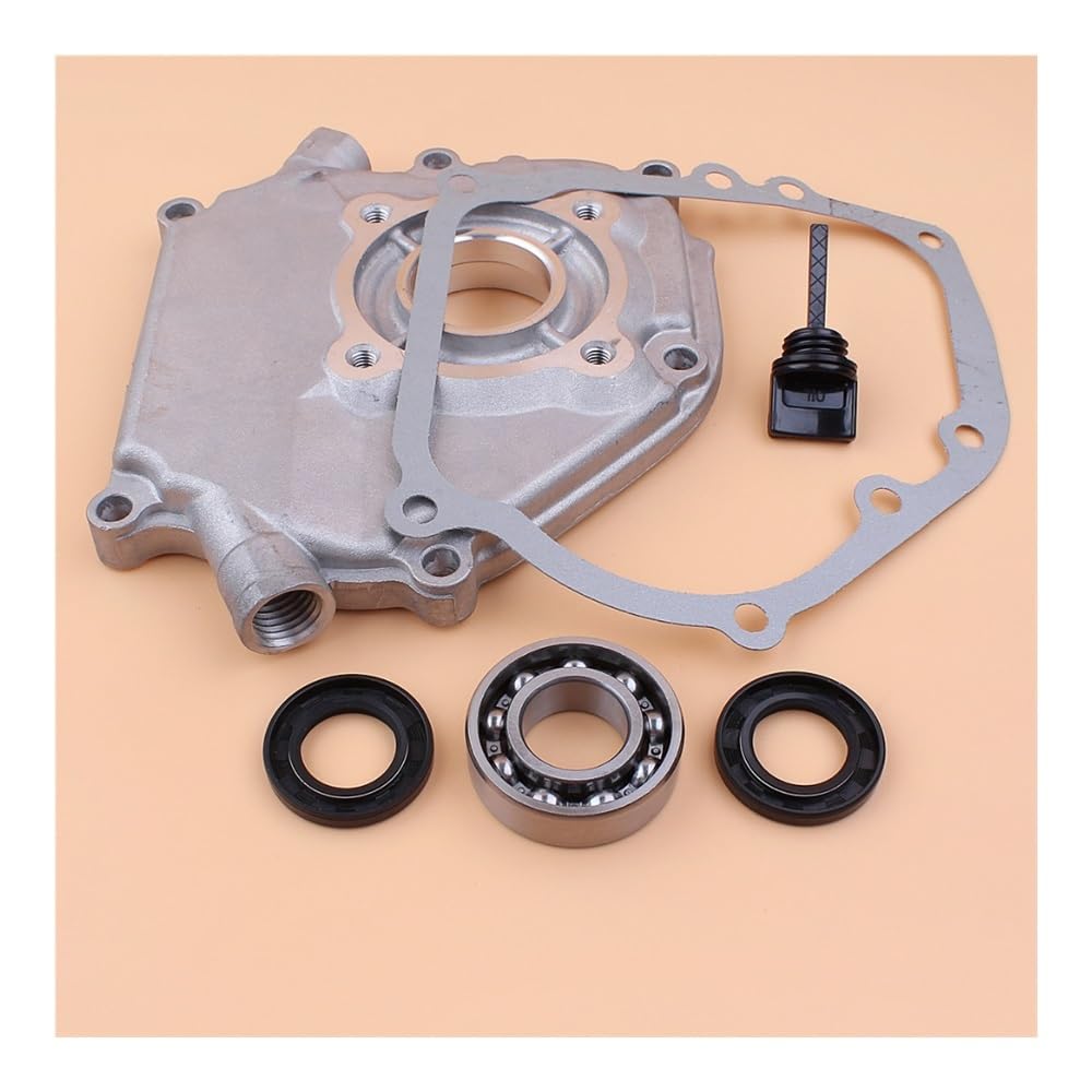Kit de Tapa cárter, Juntas rodamientos Bolas del cigüeñal y tapón Aceite Compatible con generadores cortacéspedes Chinos GX160, GX200 168F 5, HP 6