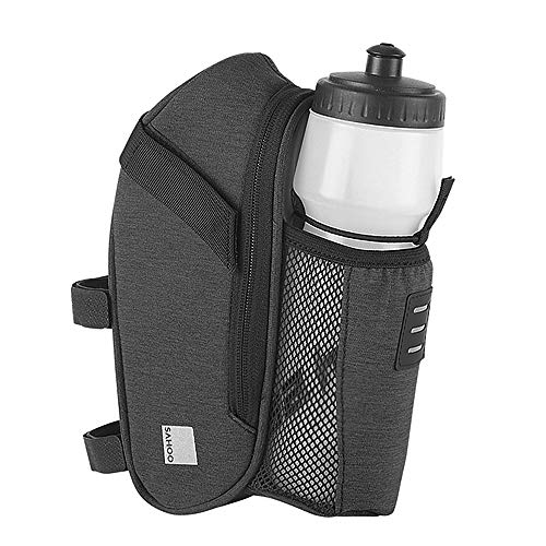pedkit Bolsa de selim de bicicleta com bolso para garrafa de água Bolsa de selim para bicicleta à pr