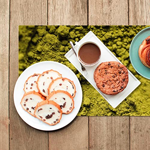 Set de table matcha antidérapant résistant chaleur table à manger x6 - 6