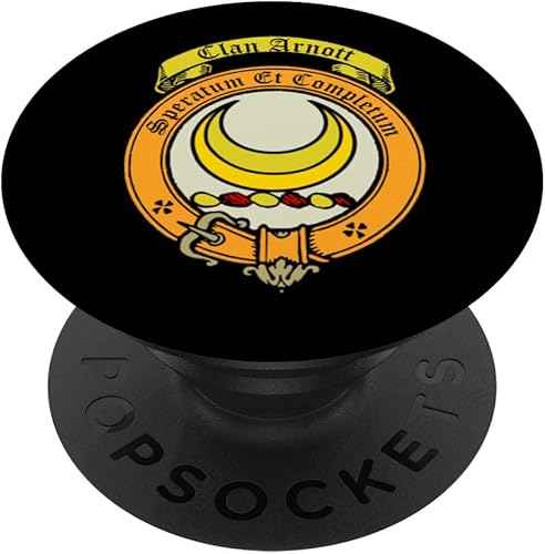 Miniatura 1 de Arnott Clan Scottish Crest and Tartan PopSockets Swappable PopGrip