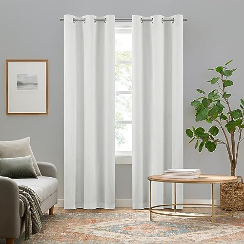 Rideaux occultants pour salon et salle multimédia Eclipse Pembroke blanc - 2