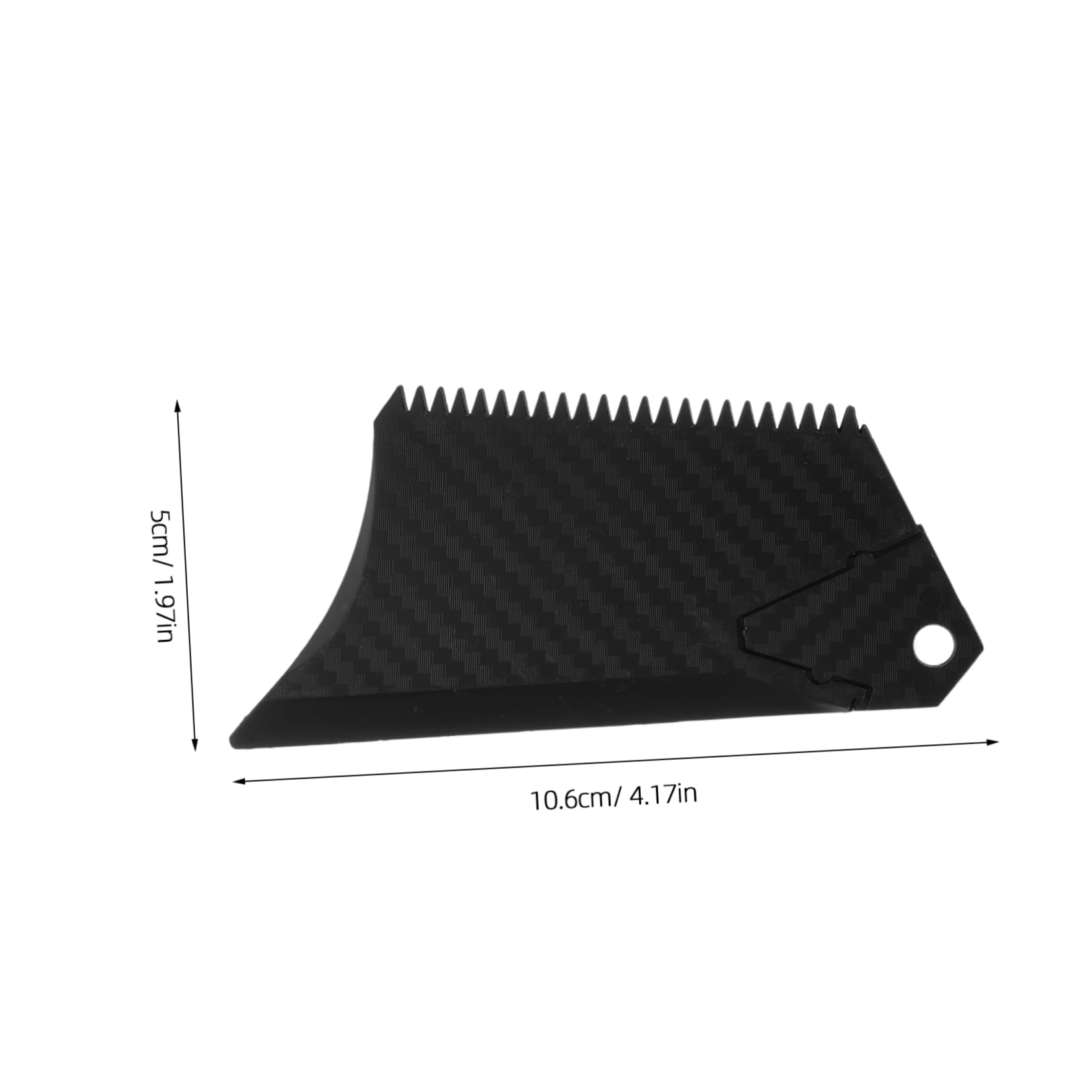 BESPORTBLE Surfboard Wax Comb Remover Scraper for Easy Waxing All Surfboard Types Construction Carbon Texture for Smooth Application