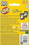 Mattel Games UNO Simpsonowie gra karciana dla dzieci, dorosłych i rodzinnych nocy, imprezy, podróże i kemping, kolekcjonerska zabawka inspirowana serią