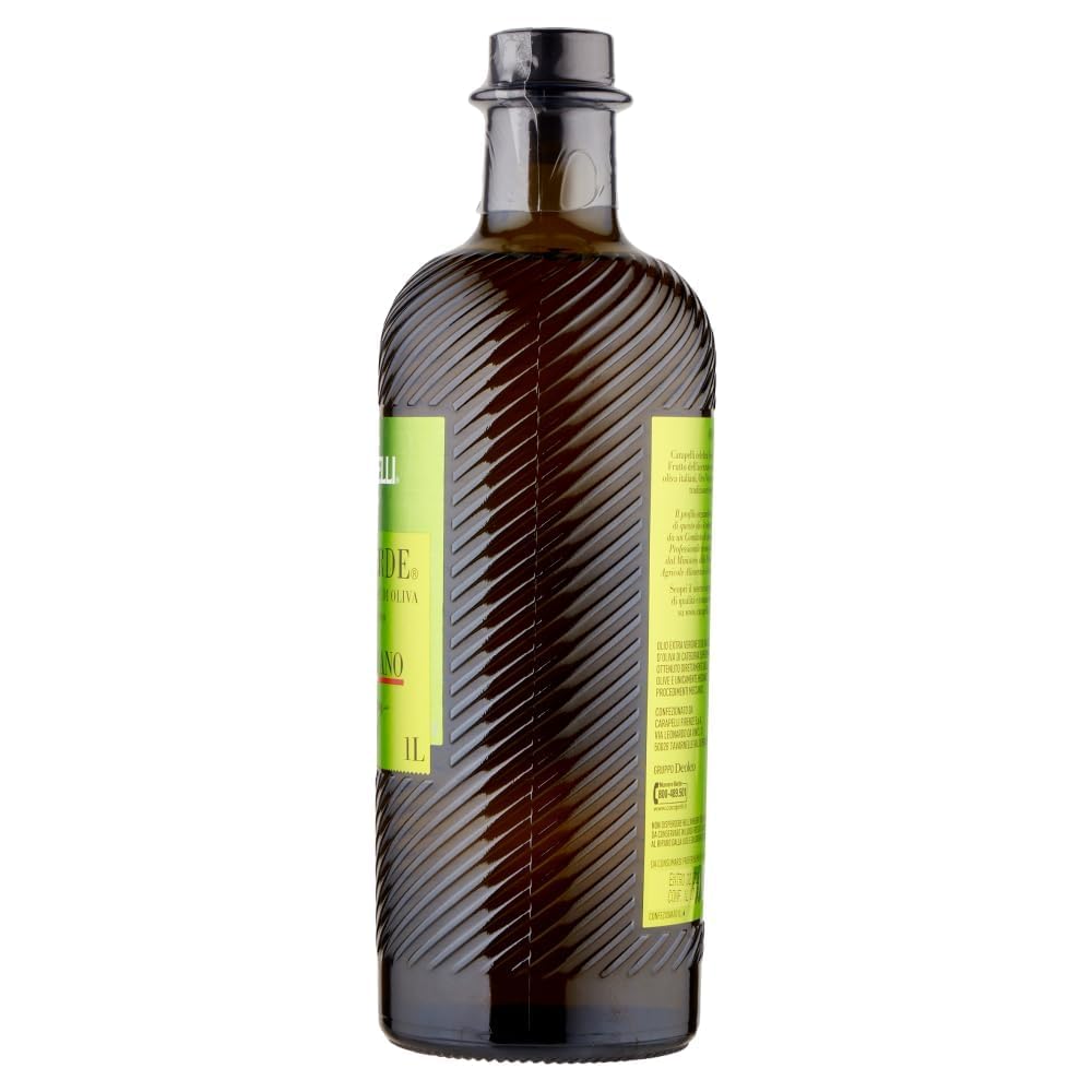 Oro Verde Olio Extra Vergine di Oliva, 100% Italiano, Set 2 Bottiglie da 1 Litro, + portachiavi italy shop service