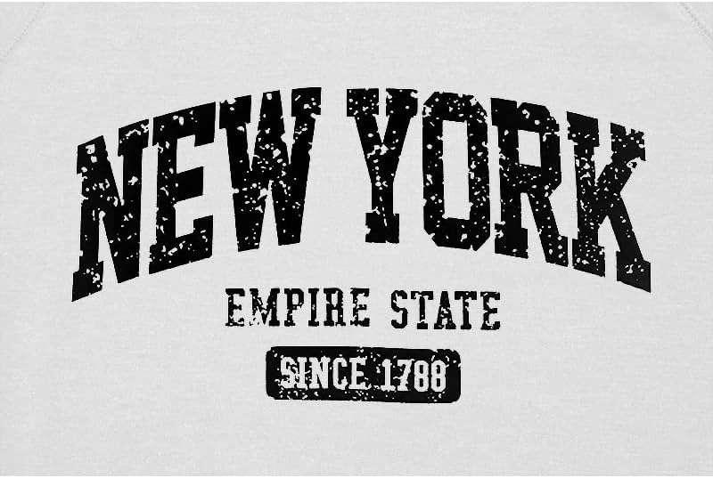 Vdnerjg Women's New York Letter Print Sweatshirt Crewneck Long Sleeve Casual Loose Fit Pullover Shirt - Image 4