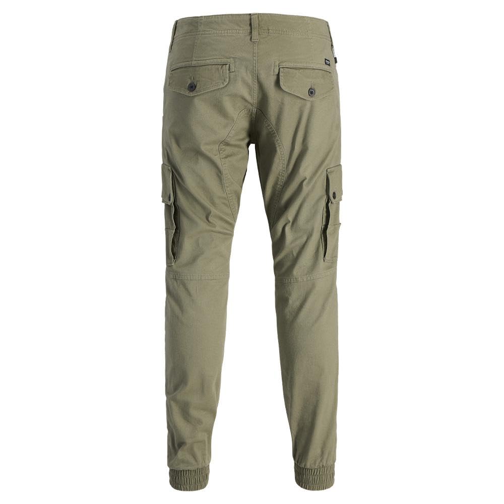 JACK & JONES Pantaloni Cargo Kaki Fluido Ragazzo Paul 111