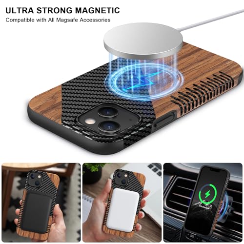 Coque iPhone 14 finie les rayures grâce au bois et carbone - 6