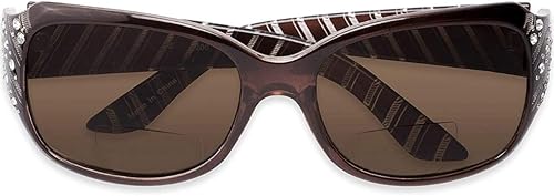 Miniatura 10 de The Jazzy - Lentes de sol bifocales de lectura, lentes de diamantes de imitación, lectores tintados para mujer + 2.50 rojo