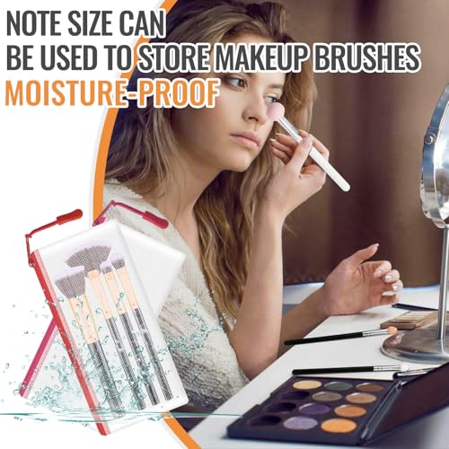 Image of 24pcs Mesh Zipper Pouch Bags 9.3 x 4.7 Inches, 8 Color Small Clear Pouches Bulk, Travel Cosmetics Organization, Classroom and Office Supplies