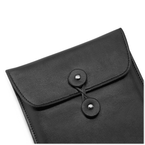 BoxWave Case Compatible with IWEUKJLO DC101 (3 in) - Nero Leather Envelope, Leather Wallet Style Flip Cover