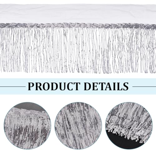 BENECREAT 10 Yard Sequins Fringe Trim - Image 4