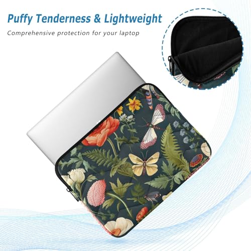 Funda para portátil 13-14 pulgadas con diseño mariposas y flores miniatura 5