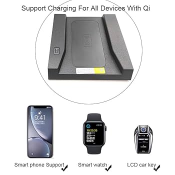 Amazon.co.jp: 15W カーQiワイヤレス充電器 Compatible with