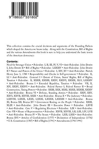 Snapklik.com : The Federalist & The Anti-Federalist Papers: Complete ...