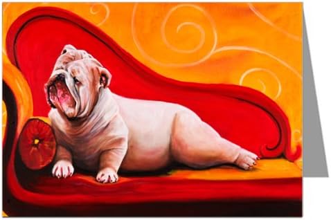 Rollins & Sons Bulldog Half Face Notecard Set