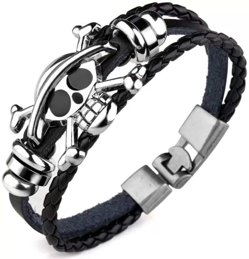 NVP ENTERPRISES Anime One Piec Bracelet for Fans, Luffy Skeleton Straw Hat Pirate Braided Wristband Cosplay Prop Accessories for Men Women (B0CKFMNQ6M) Amazon Price History, Amazon Price Tracker