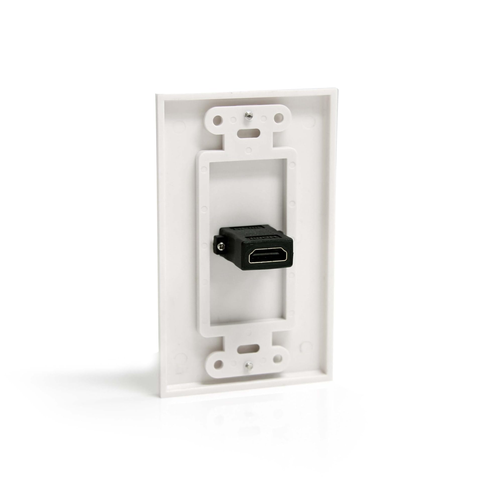 StarTech.com Single Outlet Female HDMI Wall Plate White - Wall mount plate - white - HDMIPLATE, 3.5 x 2.75 inches - Image 2