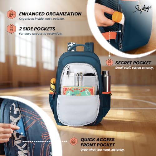 Image of Skybags Brat Pro Max 15.6 Inch Compatible Unisex 35L Laptop Backpack | Premium Durable Fabric| 3 Compartments | Padded Backpanel | Office & Casual Travel Backpack for Men & Women