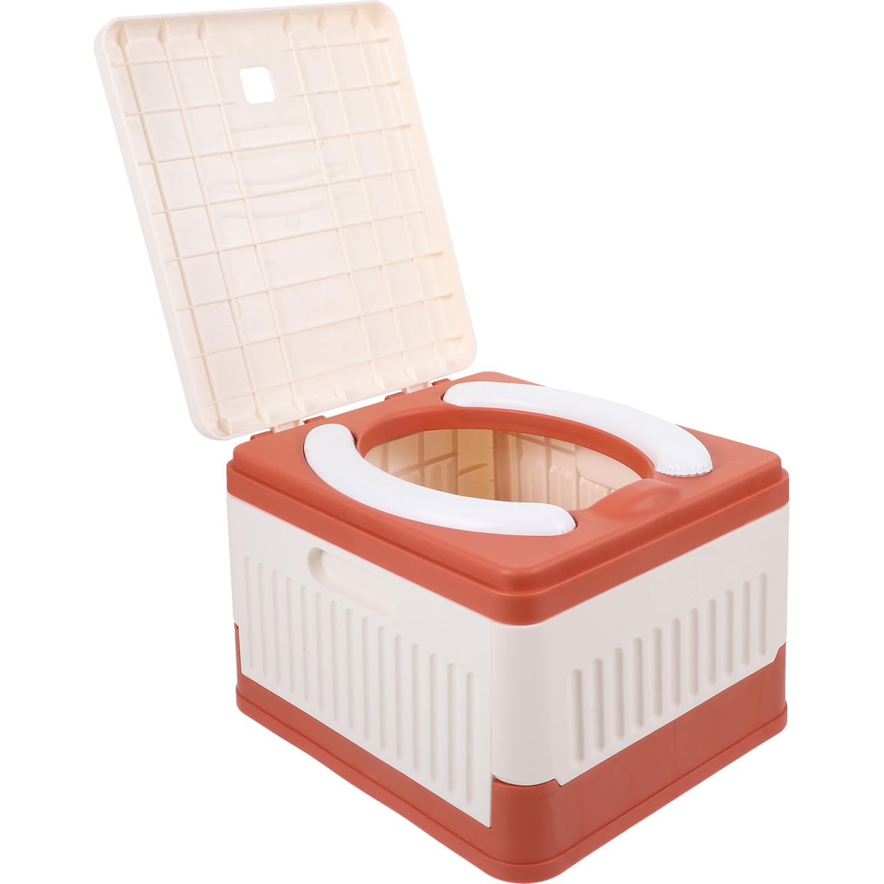 CALLARON Tragbare Faltbare Campingtoilette 9.84X8.27X6.69In Leichtes Outdoor Autotoilette Notfalltoilette Für Camping Wandern Angeln Baustelle