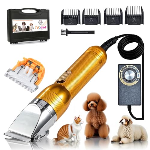 Tosatrice elettrica professionale per la toelettatura dei cani, potente, 350 W, per peli pesanti, per cavalli, gatti, fattoria, bestiame, pellicce, tappeti, rasoi per cappotti spessi