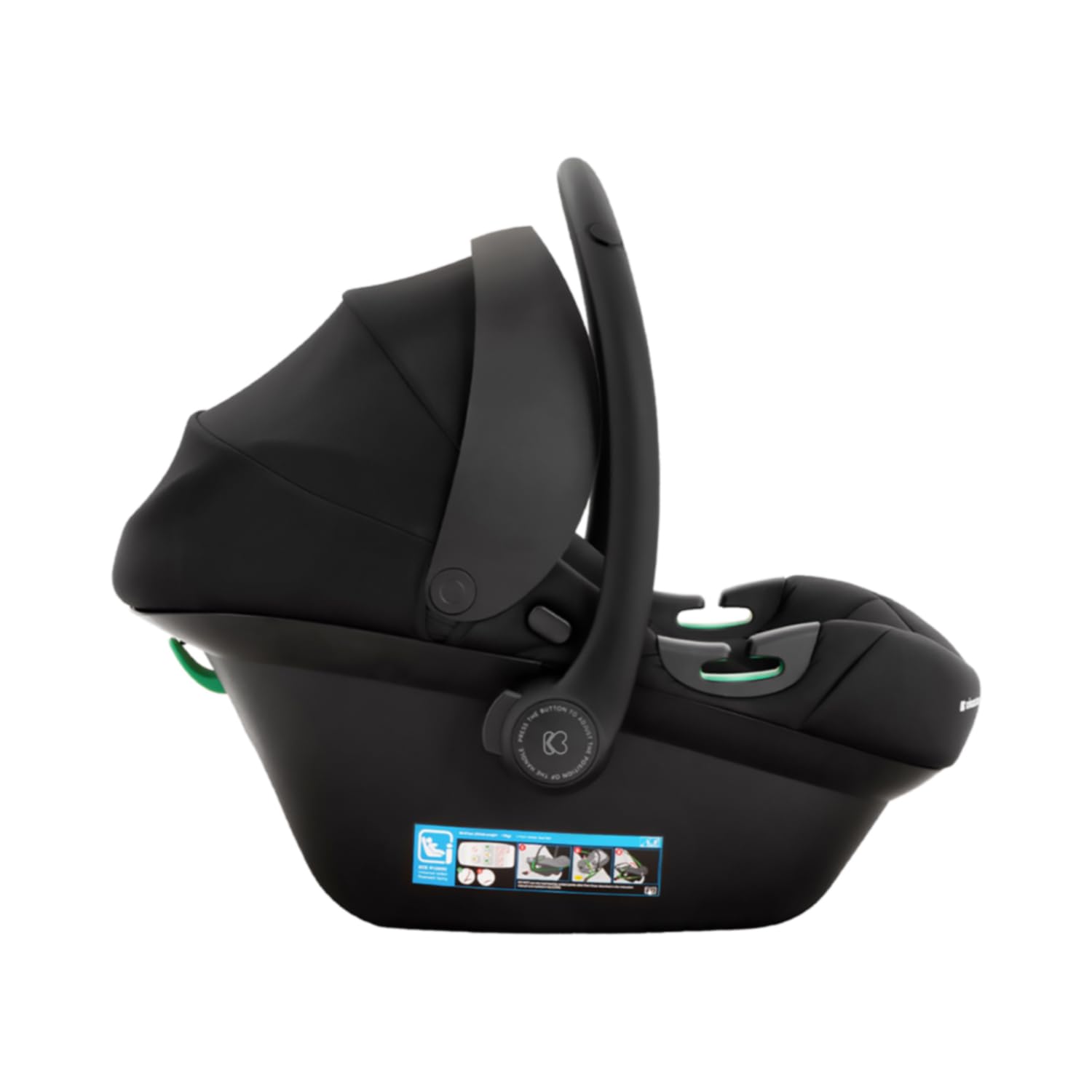 Kikkaboo dziecko i-Prime, i-Size (40-87 cm), grupa 0+, regulowane zagłówki, kolory: czarne