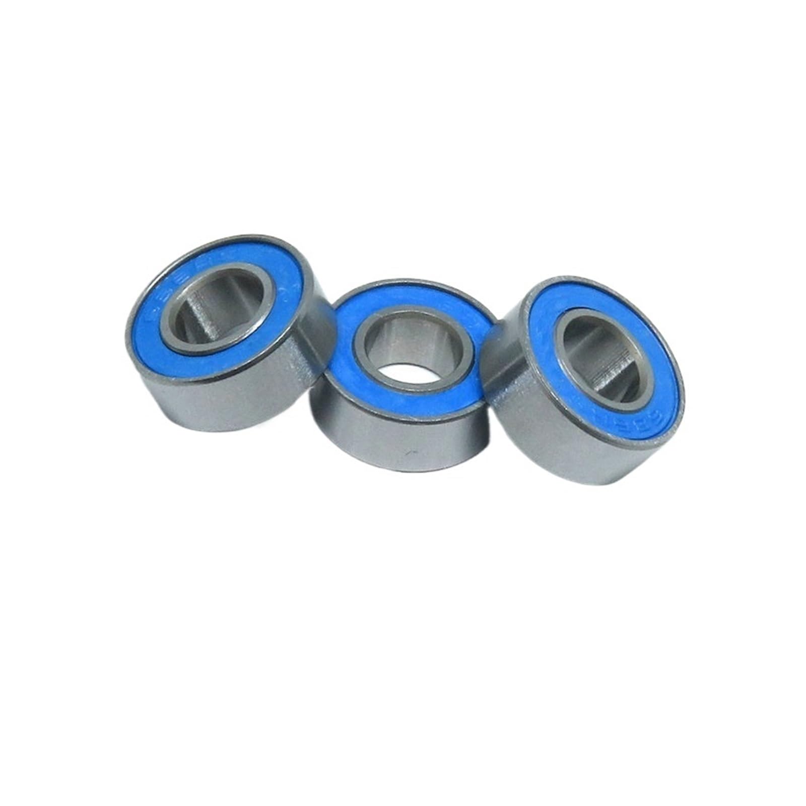 10 piezas 695 2RS 5x13x4 modelo de rodamiento 695RS sello de goma azul rodamiento RC 5 * 13 * 4 rodamiento de bolas en miniatura ABEC3(687-2RS 7x14x5mm)