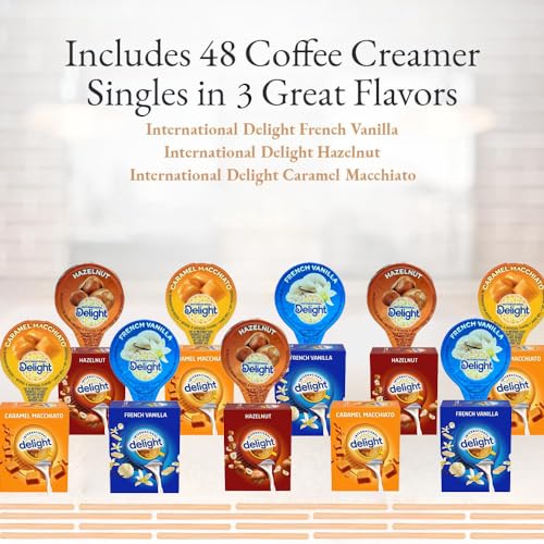 Generic International Delight Coffee Creamers Liquid Non-Dairy Creamer Singles 3 Flavor Assortment (48) Coffee Creamer Singles For Home thumb #5