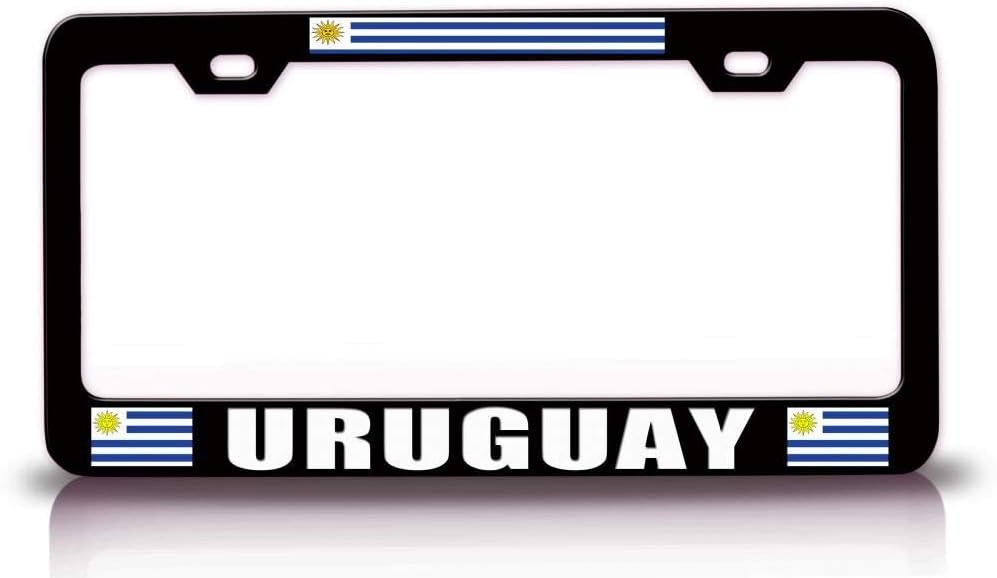Uruguay Flag Metal Car SUV Truck License Plate Frame Bl x80