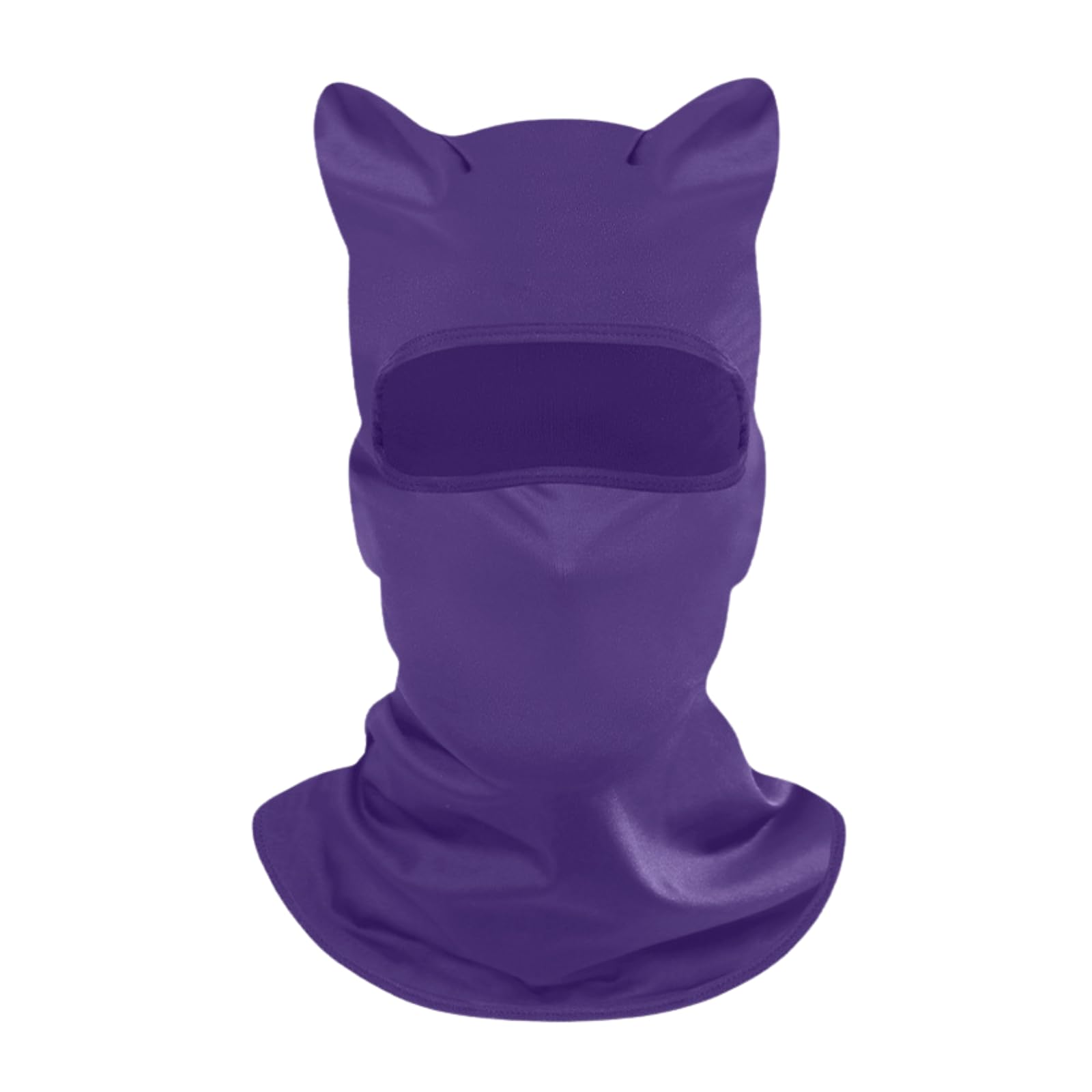 CORIRESHA Unisex Face Ski Mask with Cat Ears Balaclava for Music Festivals Rave Outdoor Motorcycle