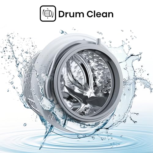 Hisense WFQP8012T غسالة تحميل أمامي رفيعة الأسطوانة 8 كيلو غرام، محرك عاكس 1200 دورة في الدقيقة، غسل سريع، وظيفة إيقاف مؤقت وإضافة، عناية البخار للحساسية، رمادي تيتانيوم