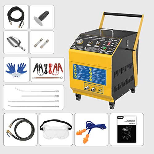 VKALTUL Machine de Nettoyage de Glace sèche pour Voitures, HTS708 Machine de Nettoyage de Glace sèche 220 V pour Automobiles, Bateaux, électricité électrique et Aviation Cover
