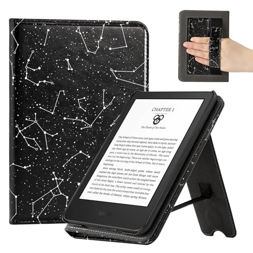 Image of CoBak Case for 6 inch E-Reader Cases (2024 & 2022, 11th Gen) - PU Leather Smart Cover with Auto Sleep /Wake & Hand Strap, Premium Protective Case for Tablet Case