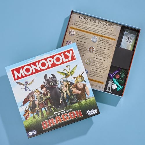 Hasbro Games Monopoly DreamWorks How to Train Your Dragon Edition - image 8