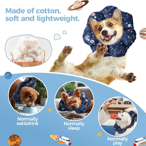 ComSaf Soft Dog Recovery Collar, Protective Adjustable Pet Cone Collar for After Surgery, Comfortable Lightweight Elizabethan Collar for Small Dog Cat Prevent from Licking Wounds, Not Block Vision ComSaf Soft Dog Recovery Collar, Protective Adjustable Pet Cone Collar for After Surgery, Comfortable Lightweight Elizabethan Collar for Small Dog Cat Prevent from Licking Wounds, Not Block Vision