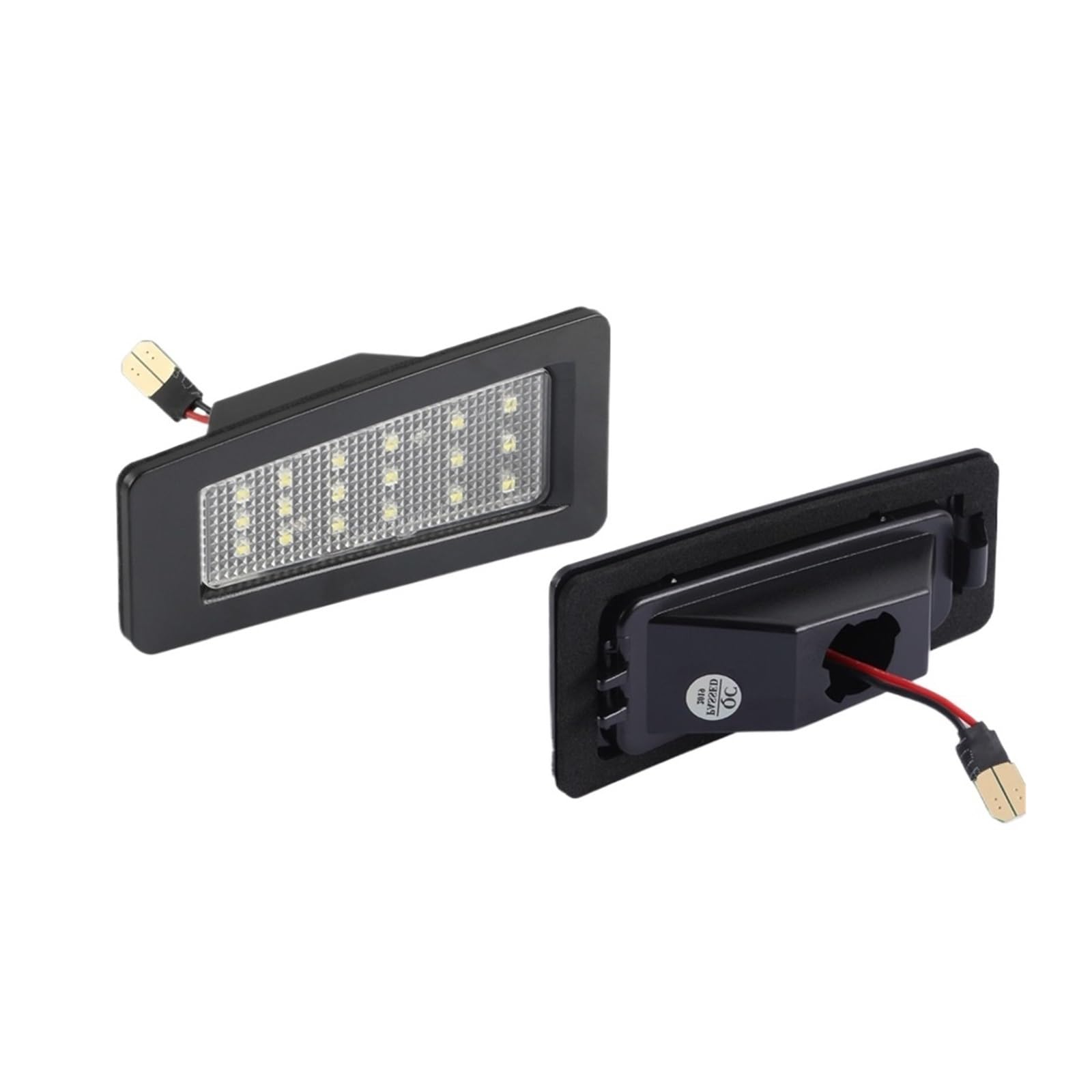 MOKEX2Pcs, for Mazda 2 Sedan DJ DL 15-17, for Mazda 3 Axela 13-18, for Mazda CX-3 CX3 15-21, White LED License Plate Light Number Plate Lamps License Plate Lamp