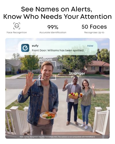 Image of eufy Security eufyCam C37 4-Cam Kit, 360 Pan&Tilt Auto tracking, Security Cameras Wireless Outdoor, 2K Solar Powered, Human /Vehicle /Pet /Face AI Detection, No Subscription, Built-in 64GB Local Storage