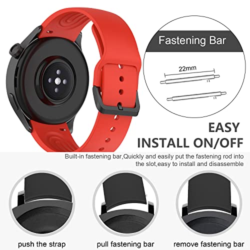 KUTEWEU Compatible with Mi Watch S2/Xiaomi Watch S1 Pro Watchband,Silicone Replacement Bands - Image 4