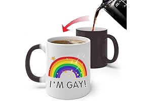 11 Oz Rainbow Heat Change Mug: Express Yourself with Vibrant Colors